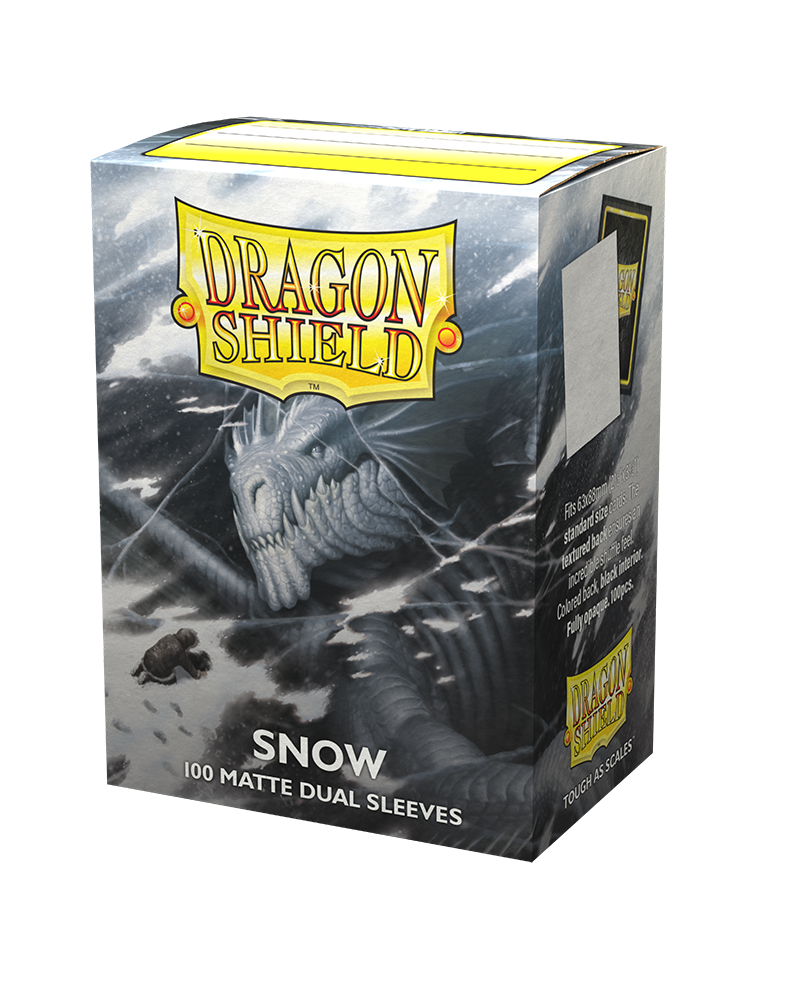 Dragon Shield - Standard Matte Dual Sleeves - Snow (100)
